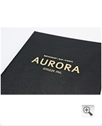 Echtgold-Prägung Logo Aurora