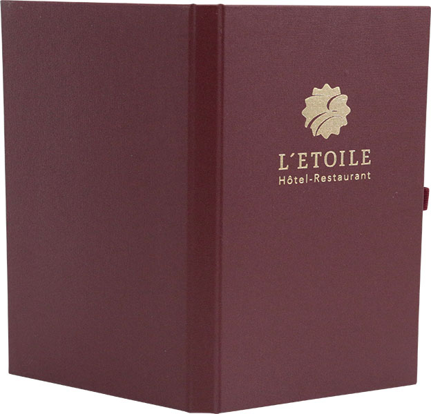 Romantik Hotel L'Etoile mit Rechnungsbox, Schalotte, Logo, Logo Position Goldener Schnitt