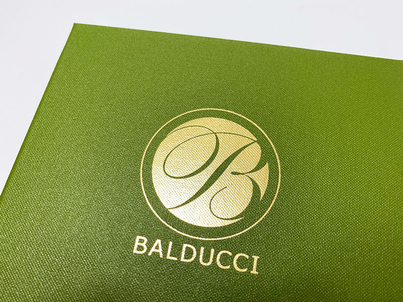 Balducci Barmbek mit Getränkekarte, Speisekarte, Logo