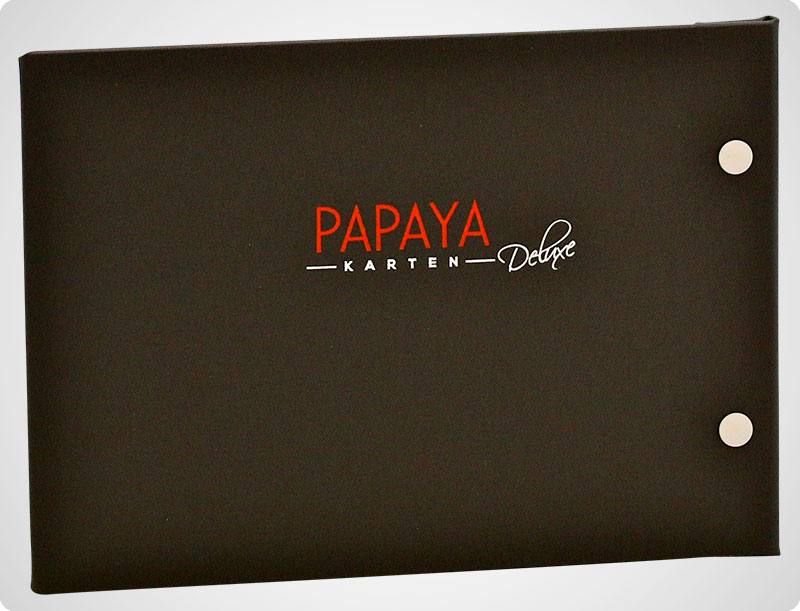 Speisekarten Serie Papaya DIN A5 quer
