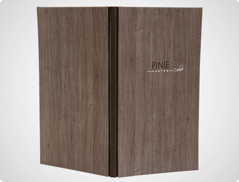 Speisekarten Serie Pinie Karte DIN A4 schmal