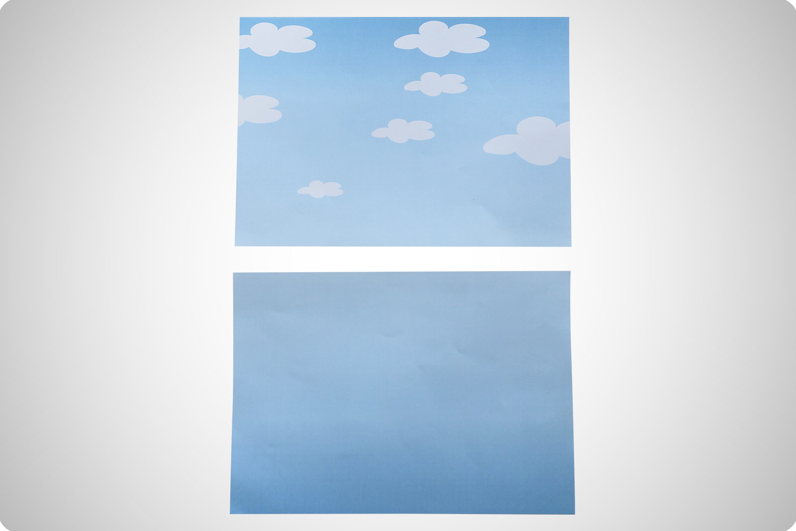 Kika-Papier A4quer - Motiv: Wolken