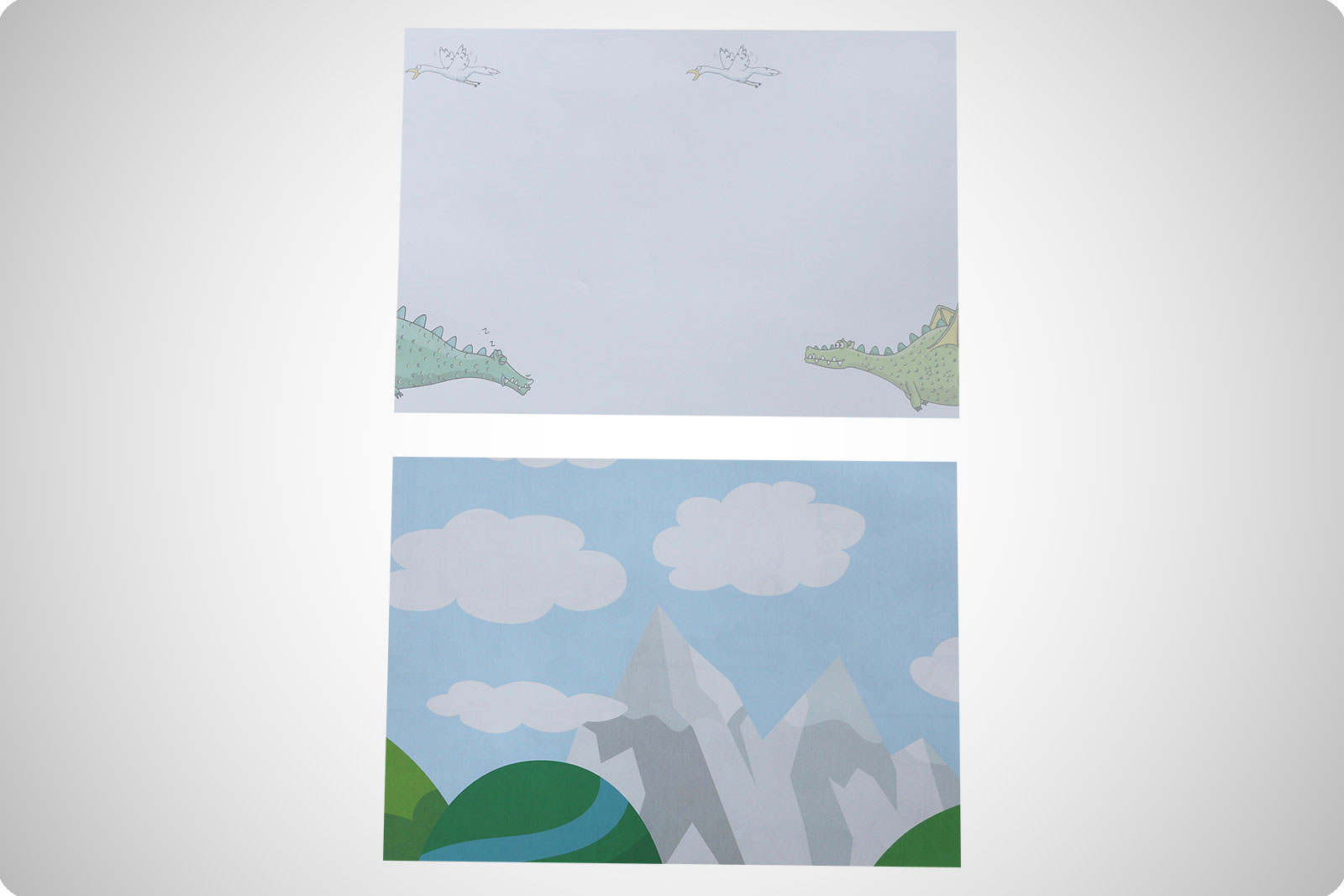 Kika-Papier A4quer - Motiv: Drachen