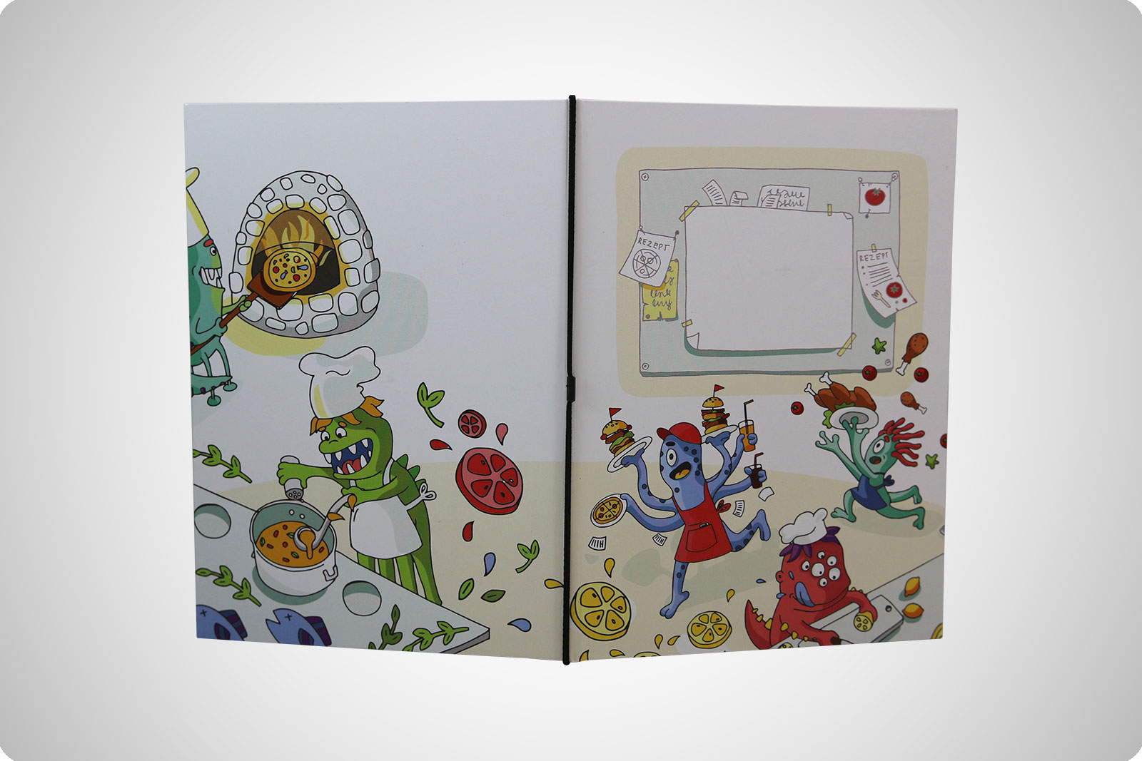 Kinderspeisekarte Hardcover Light - Monsterküche