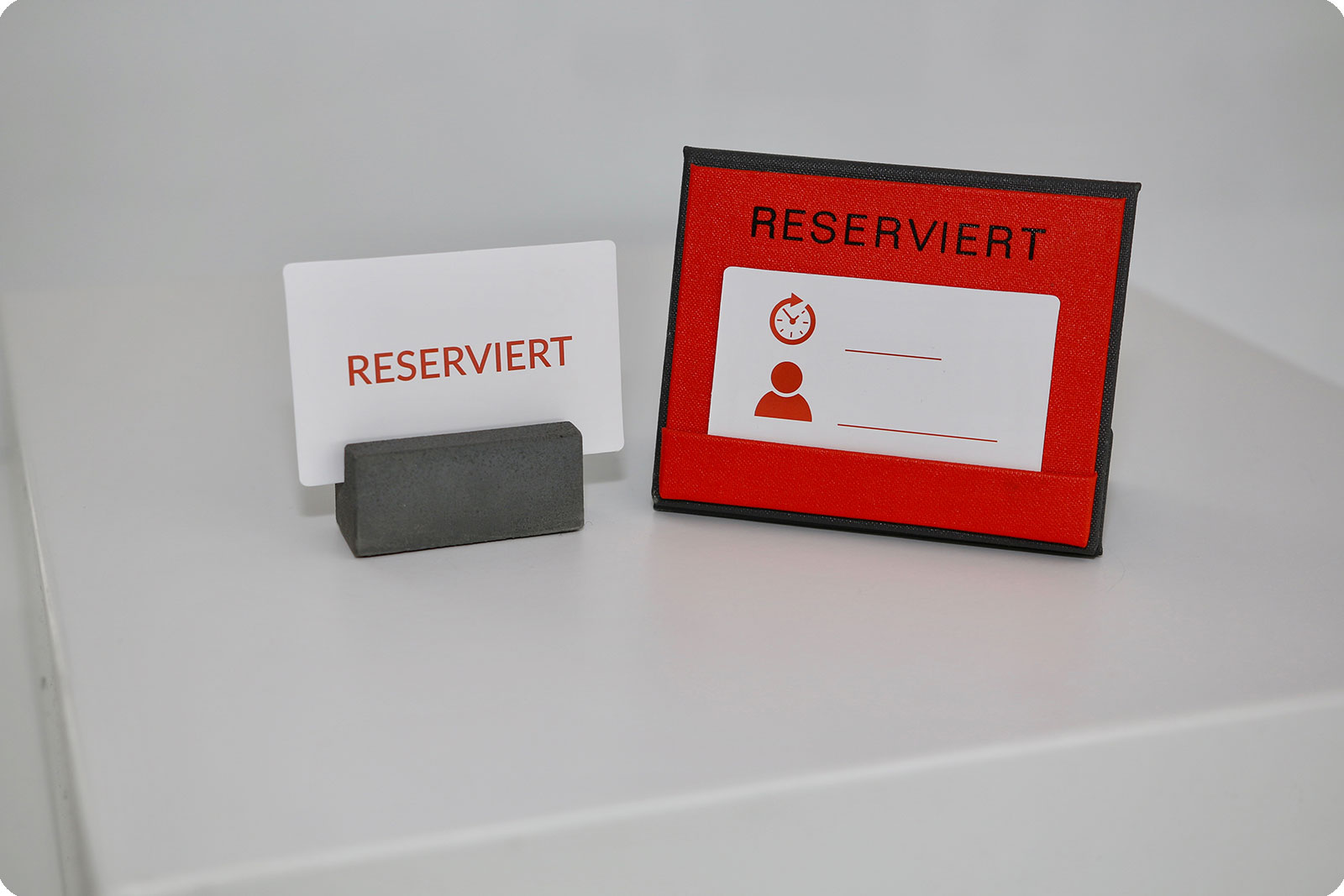 Reserviertkarte hellrot