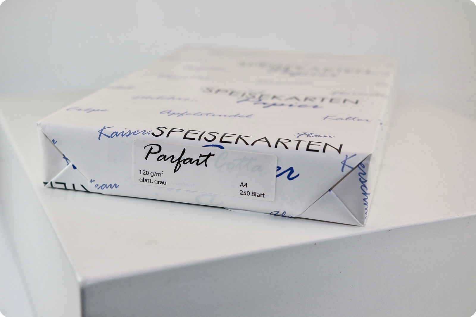 Speisekarten Papier Parfait