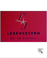 Lebensstern - Bar im Einstein mit Logo