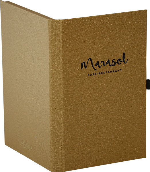 Marasol – Café und Restaurant mit Rechnungsbox, Speisekarten Zwiebel