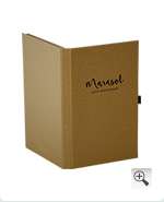 Marasol – Café und Restaurant mit Rechnungsbox, Speisekarten Zwiebel
