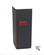 MMI - DAS HOTEL mit Gummikordel, Speisekarten Sanddorn