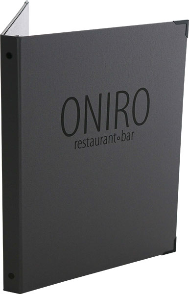 ONIRO Restaurant - Bar mit Buchschrauben, Stecktaschen
