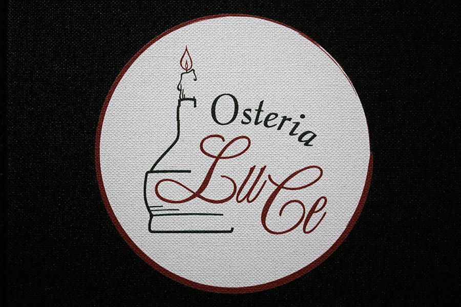 Osteria Luce mit Logo